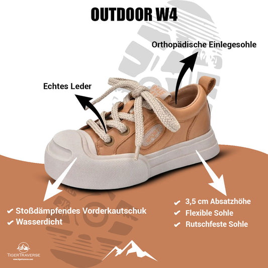 Komfort bei jedem Schritt Schuhe aus echtem Leder / OUTDOOR W4