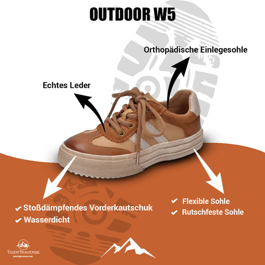 Modern Design Lederschuhe für Damen / OUTDOOR W5