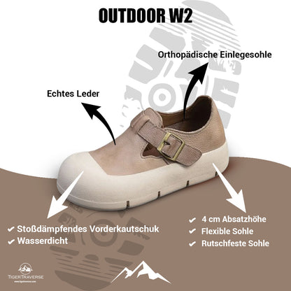 Elegant women's shoes with unique details refined / OUTDOOR W2